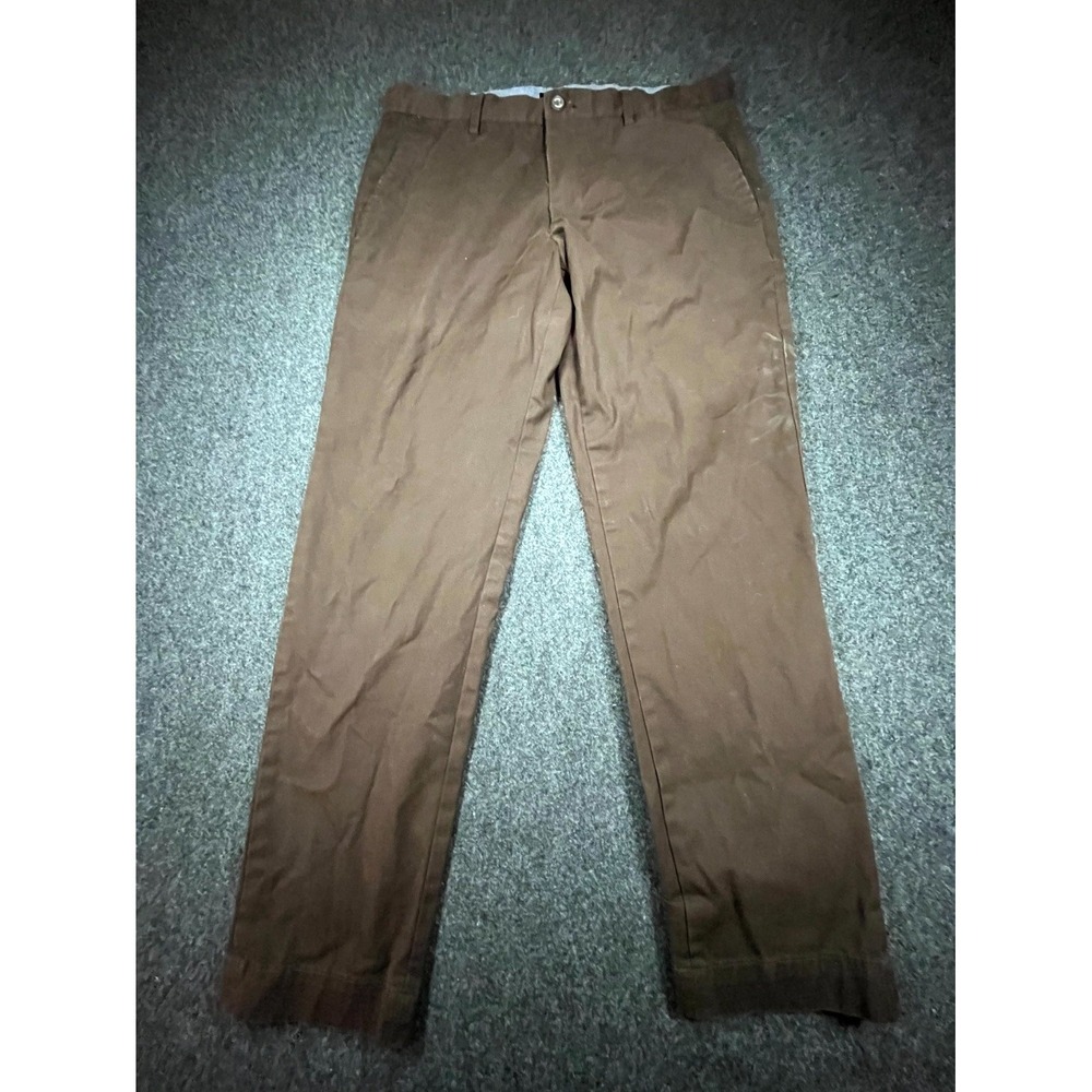Banana Republic Mason Chino Pants Mens 32x30 Brown Cotton Stretch Straight Leg